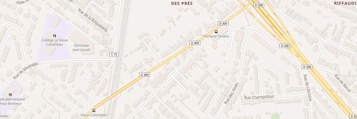 Plan du 16 Rue Fernand Tavano au Mans