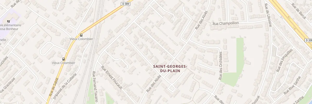 Plan du 20 Rue de la Marquise de Broc au Mans