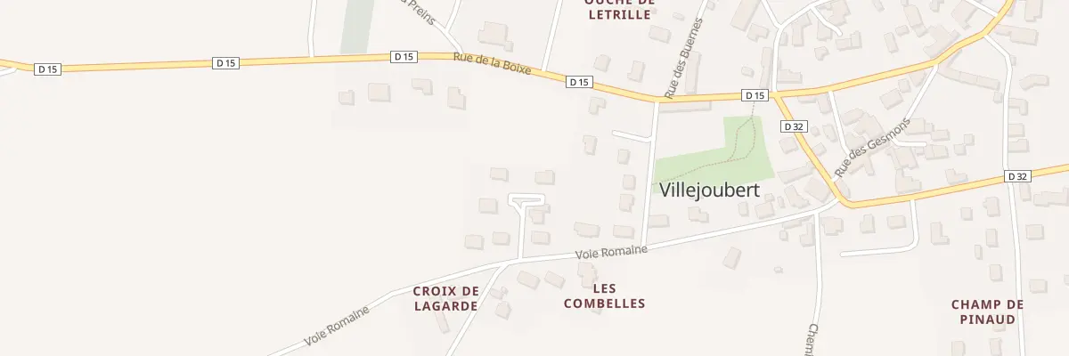 Plan du 5089 Les Grands Champs à Villejoubert