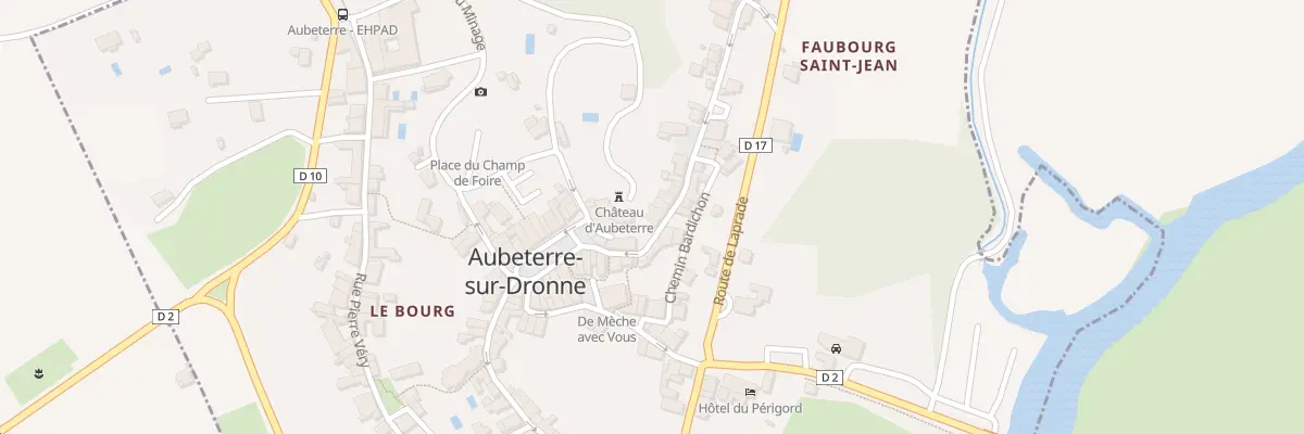 Plan du 5029 Faubourg Saint-Jean à Aubeterre-sur-Dronne