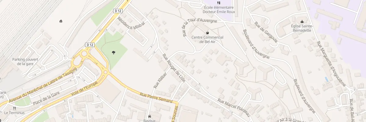 Plan du 3 Rue Marcel Pointeau à Angoulême
