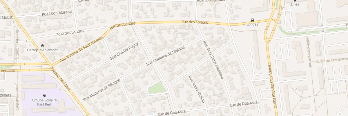 Plan du 34 Rue Madame de Sévigné au Havre