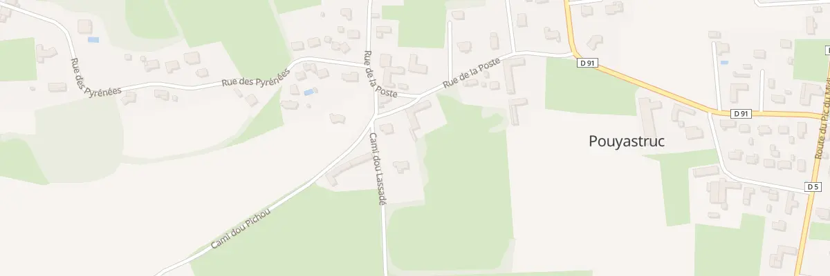 Plan du 6 Rue de la Poste à Pouyastruc