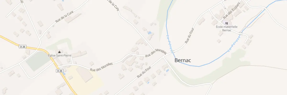 Plan du 15 Rue des Montées à Bernac