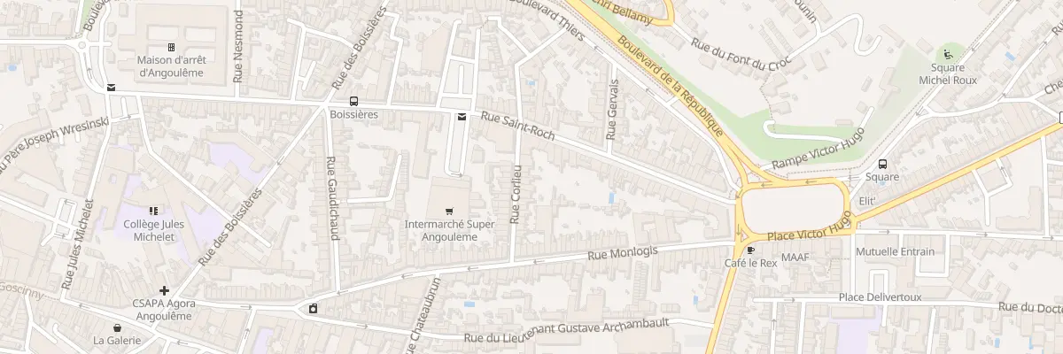 Plan du 6B Rue Corlieu à Angoulême
