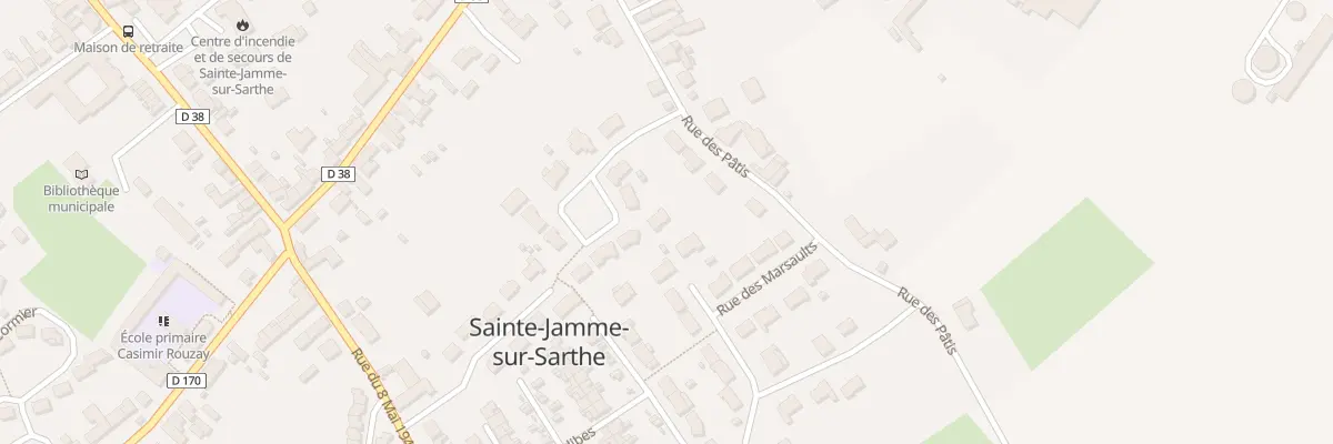 Plan du 5 Rue de la Paix à Sainte-Jamme-sur-Sarthe