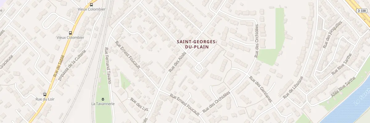Plan du 99 Rue des Aloès au Mans