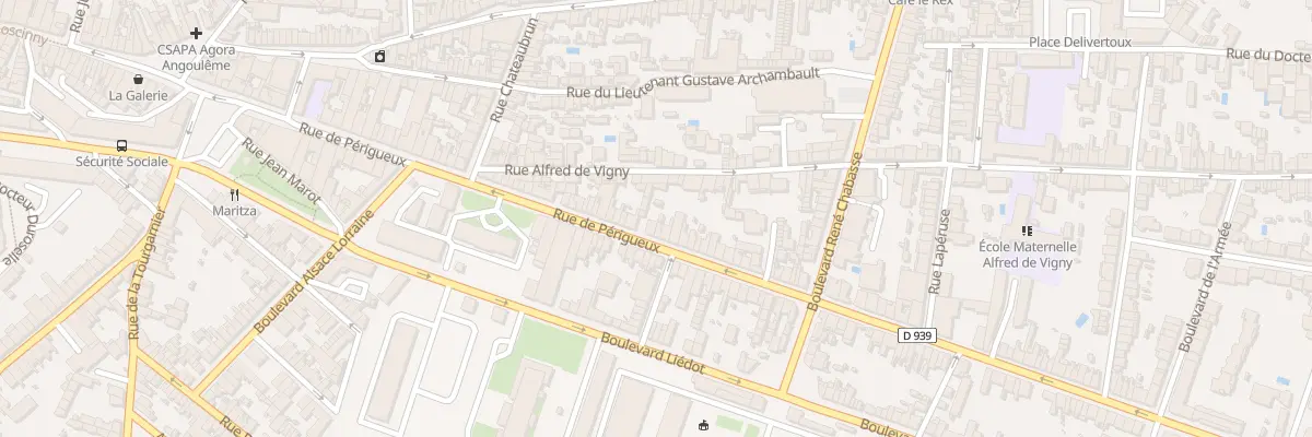 Plan du 196 Rue de Perigueux à Angoulême