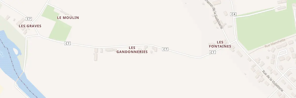 Plan du 303 Rte des Graves à Montbizot