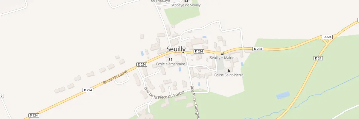 Plan du 2 Rte de Lerné à Seuilly