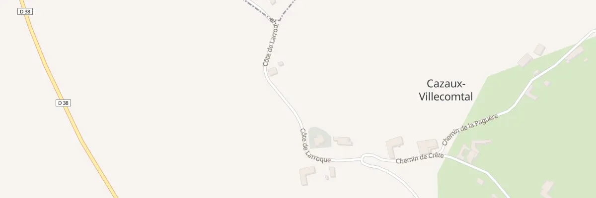 Plan du 5041 Las Baches à Cazaux-Villecomtal