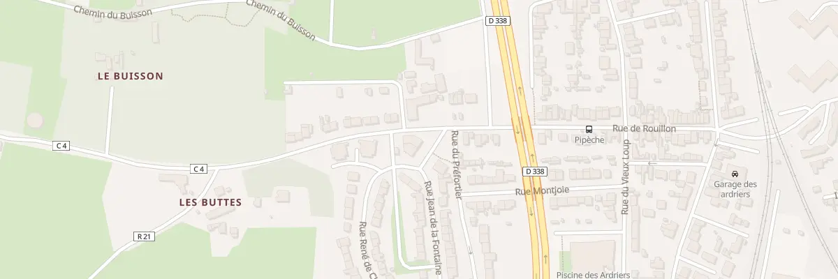 Plan du 87 Rue de Rouillon au Mans