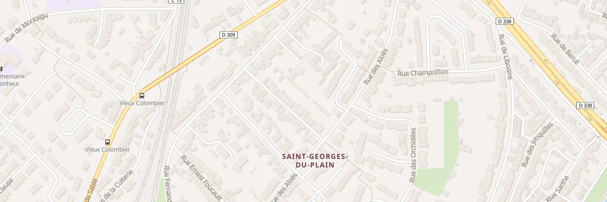 Plan du 17 Rue de la Marquise de Broc au Mans