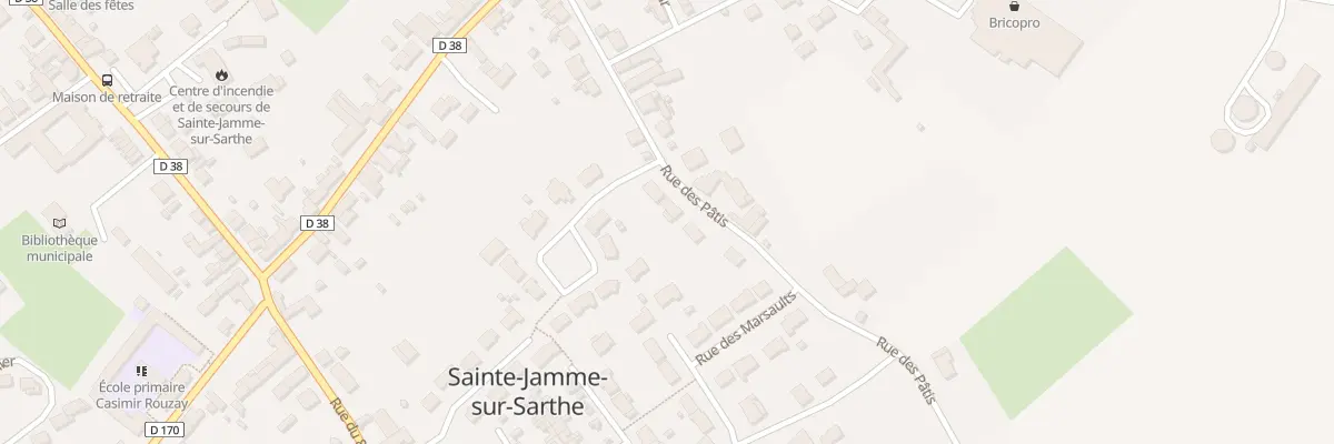 Plan du 16 Rue des Pâtis à Sainte-Jamme-sur-Sarthe