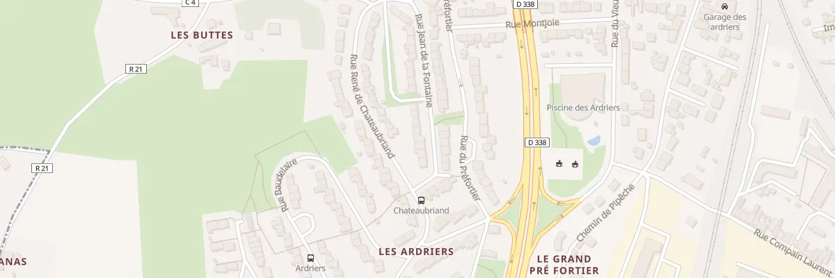 Plan du 30 Rue Jean de la Fontaine au Mans