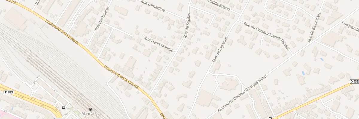 Plan du 16 Rue de Sigalas à Marmande