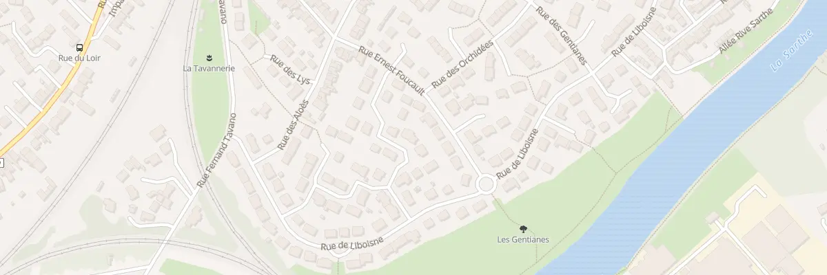 Plan du 110 Rue de Liboisne au Mans