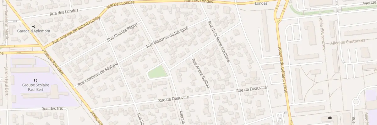 Plan du 6 Rue de Montgeon au Havre