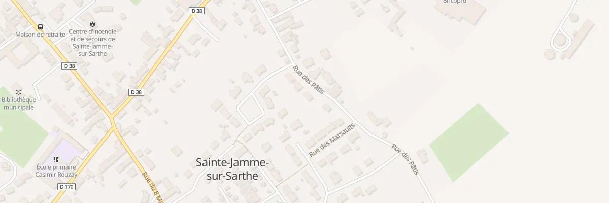 Plan du 18 Rue des Pâtis à Sainte-Jamme-sur-Sarthe