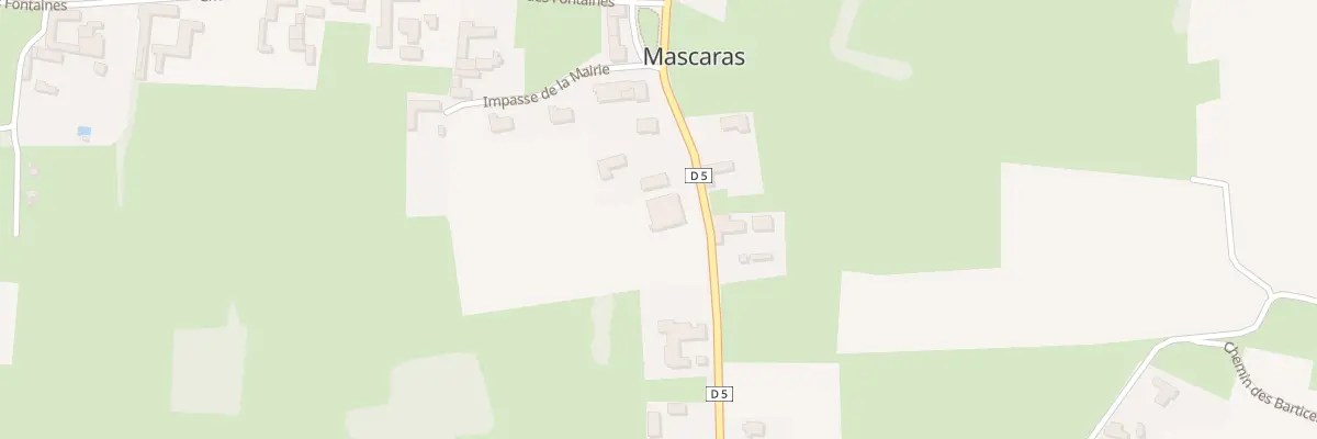 Plan du 40 Rte des Pyrénées à Mascaras