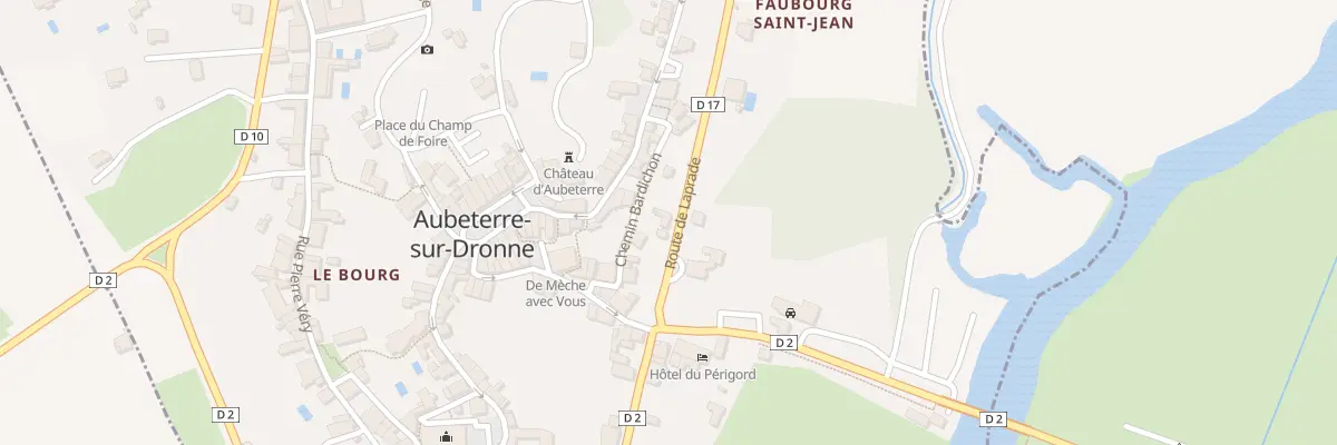 Plan du 15 Quartier de Plaisance à Aubeterre-sur-Dronne