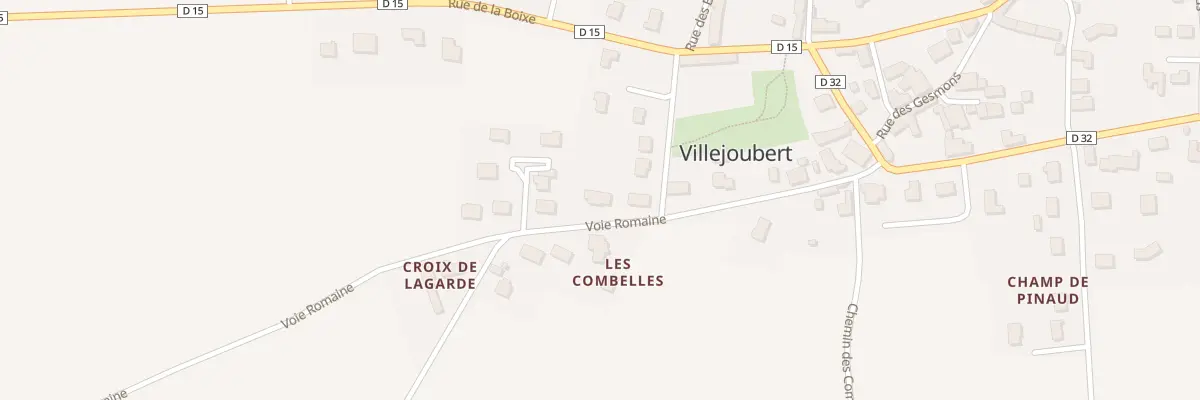 Plan du 244 Voie Romaine à Villejoubert