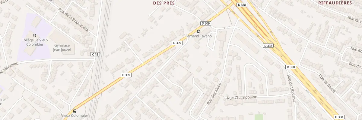 Plan du 21 Rue Fernand Tavano au Mans