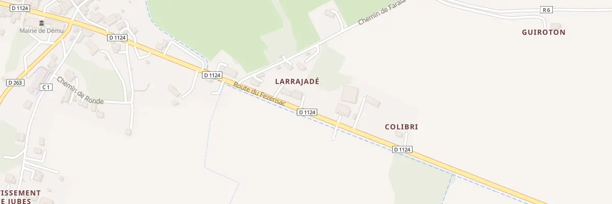 Plan du 5112 A Larrajade à Dému