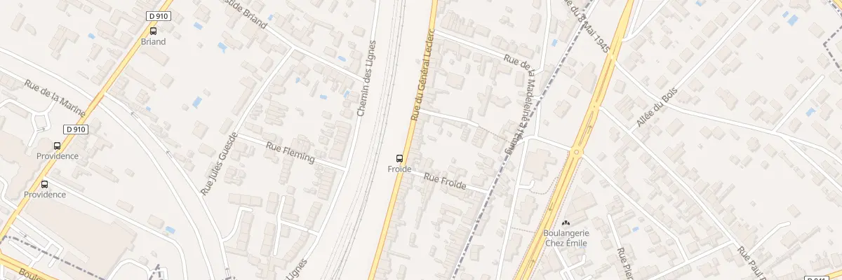 Plan du 73 Rue du Gal Leclerc à Gond-Pontouvre