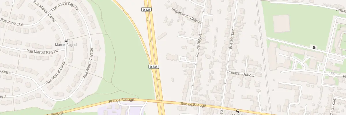 Plan du 62 Rue de Balyver au Mans