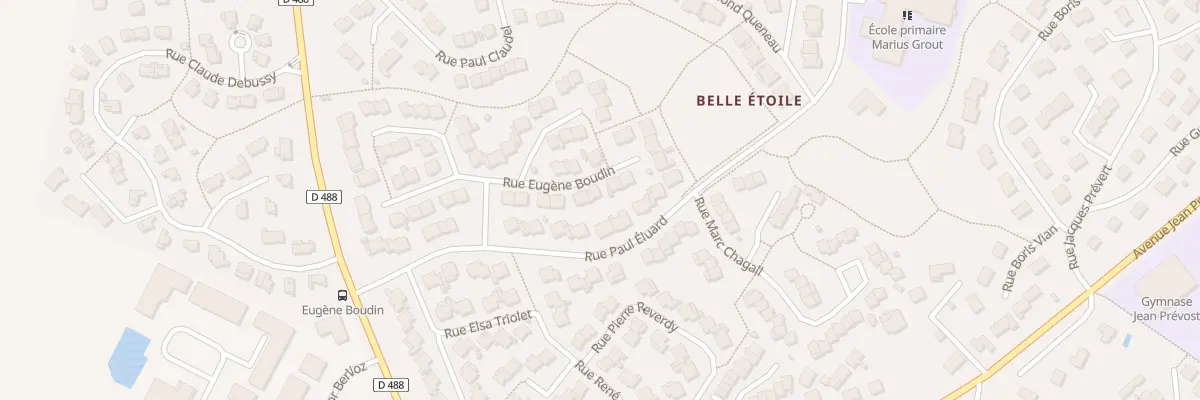 Plan du 12 Rue Eugène Boudin à Montivilliers