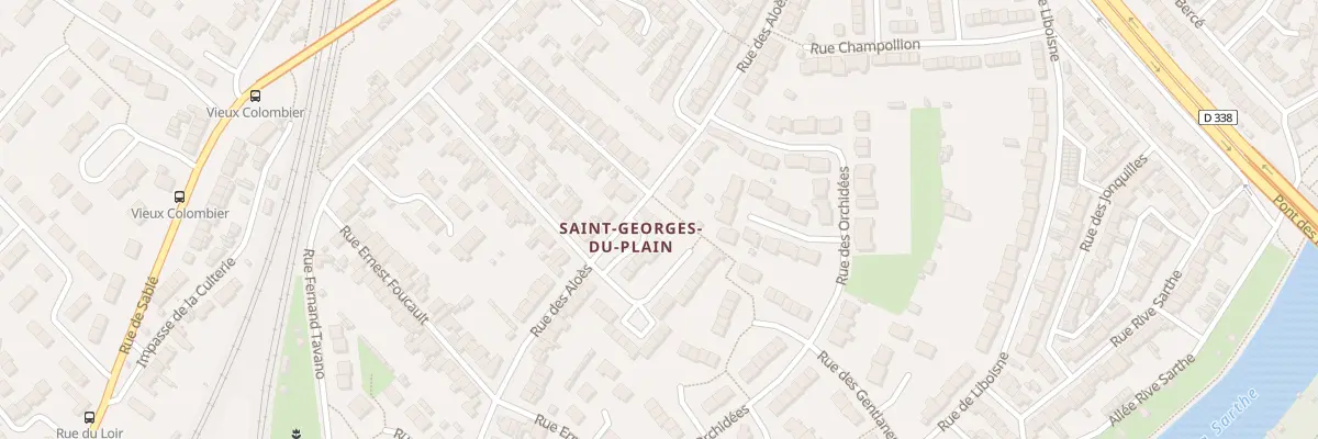 Plan du 85 Rue des Aloès au Mans