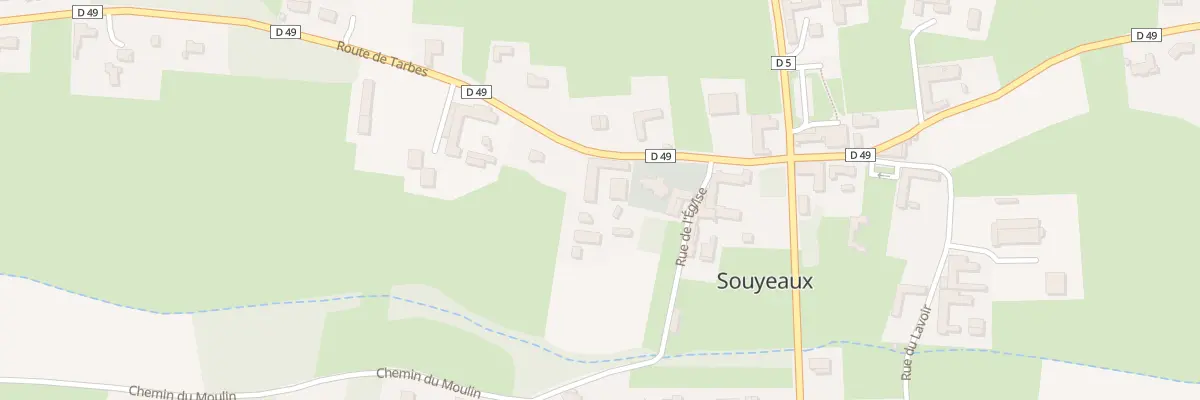 Plan du 1 Rte de Tarbes à Souyeaux