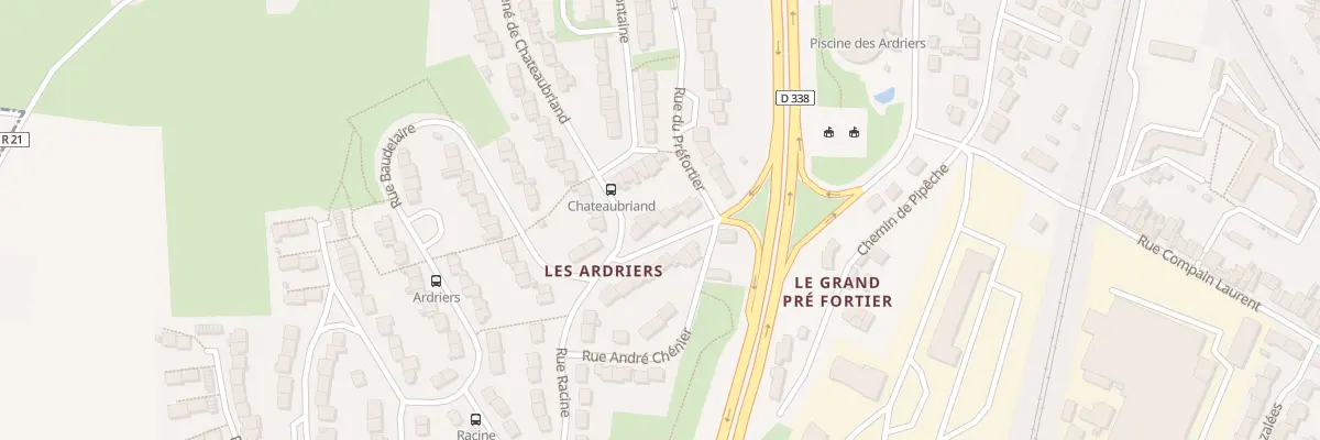 Plan du 8 Rue Racine au Mans