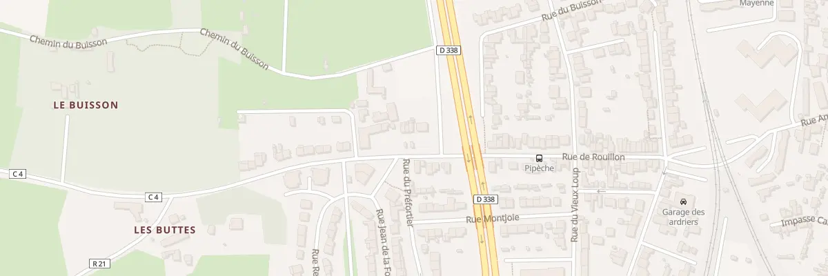 Plan du 82 Rue de Rouillon au Mans