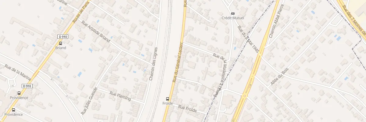 Plan du 99 Rue du Gal Leclerc à Gond-Pontouvre