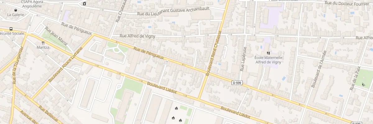 Plan du 216 Rue de Perigueux à Angoulême