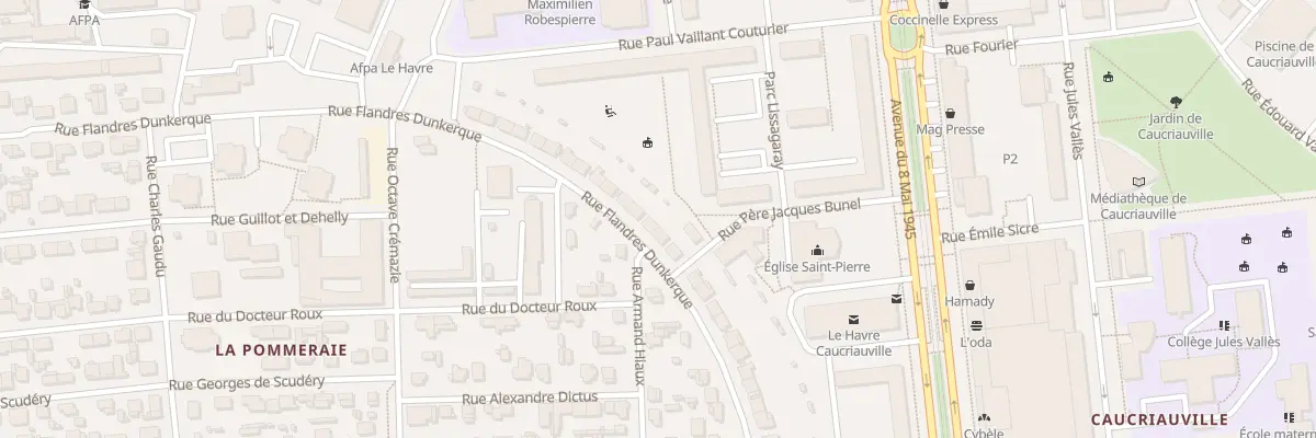 Plan du 115 Rue Flandres Dunkerque au Havre