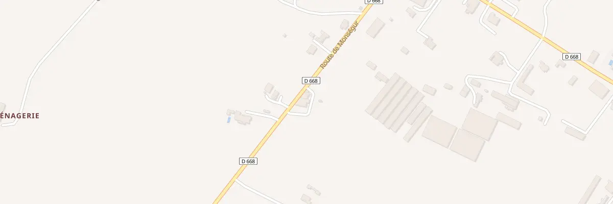 Plan du 305 Rte de Monsegur à Duras