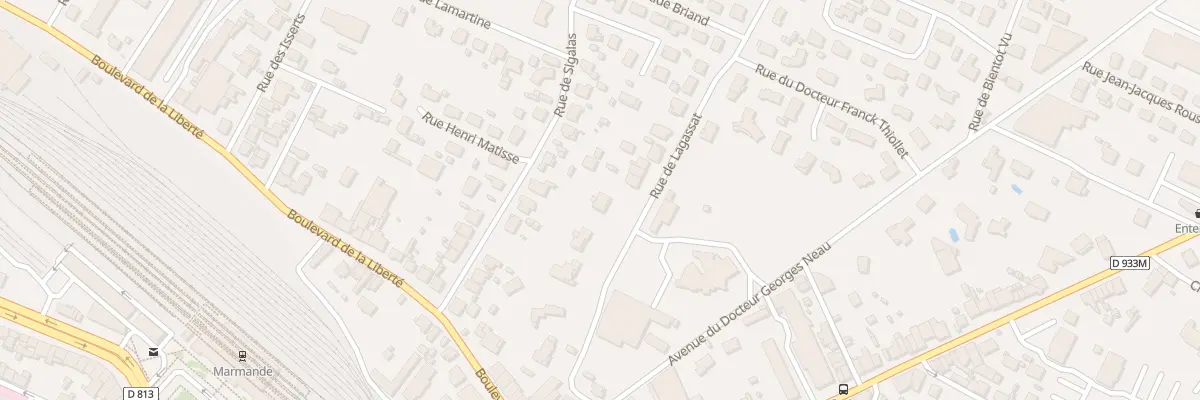Plan du 19 Rue de Lagassat à Marmande