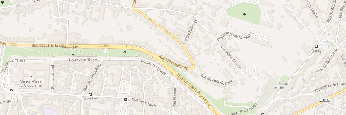 Plan du 101 Rue Henri Bellamy à Angoulême
