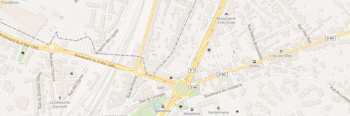 Plan du 33 Rue Madeleine A l’Etang à Angoulême