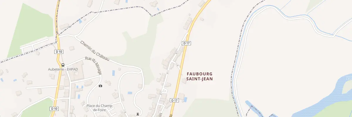 Plan du 5064 Faubourg Saint-Jean à Aubeterre-sur-Dronne