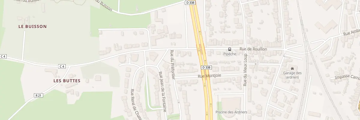 Plan du 77 Rue de Rouillon au Mans
