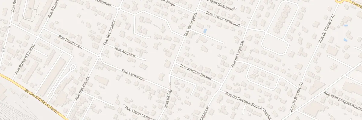 Plan du 14 Rue Aristide Briand à Marmande