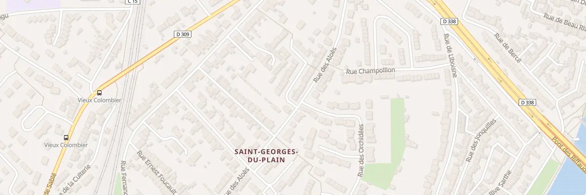 Plan du 66 Rue des Aloès au Mans