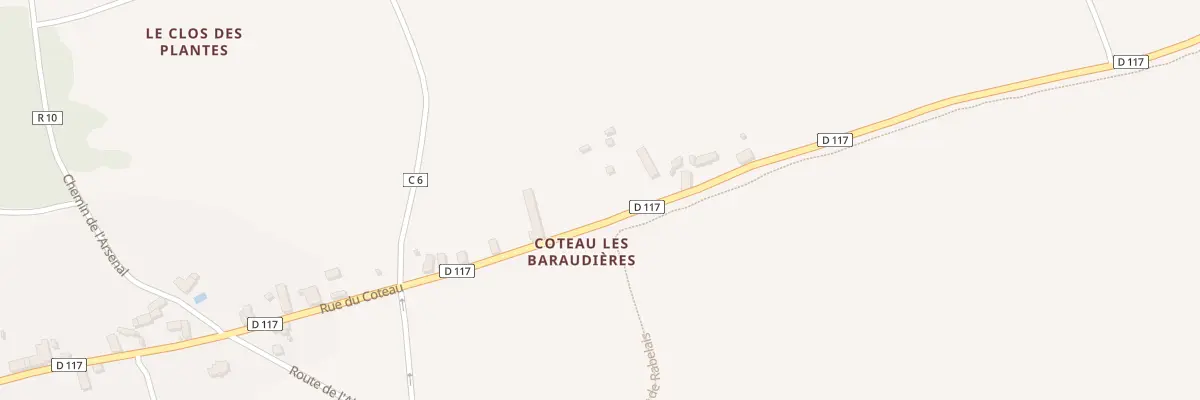 Plan du 11 Coteau des Baraudieres à Seuilly