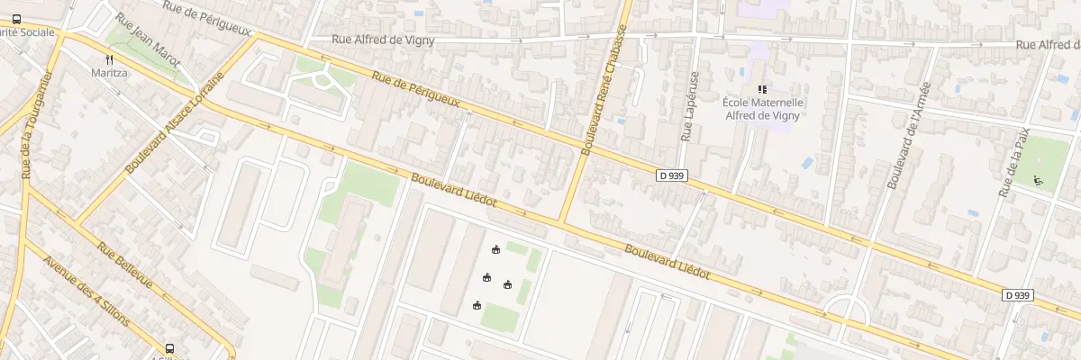 Plan du 221Q Rue de Perigueux à Angoulême