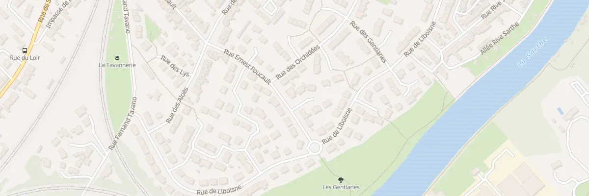 Plan du 71 Rue Ernest Foucault au Mans