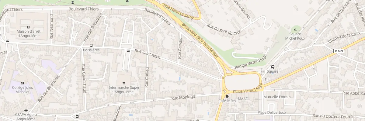 Plan du 186 Rue Saint Roch à Angoulême